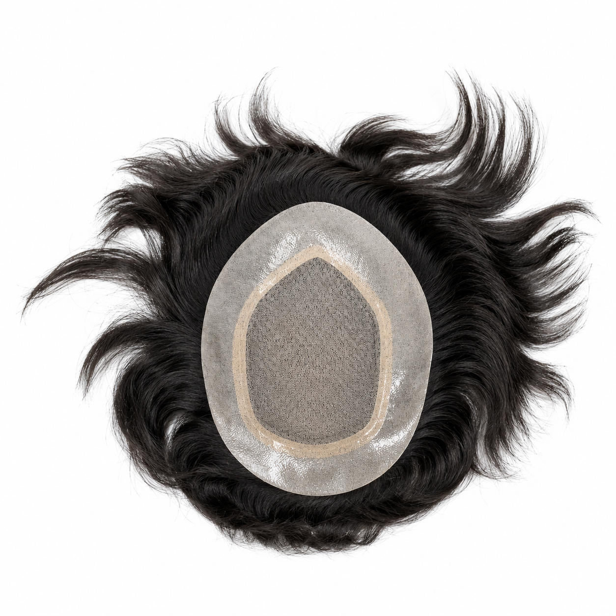 Premium Skin Base Hair Patch for Men | 100% Human Hair | Invisible Scalp Look | Freestyle Non-Surgical Hair Replacement Toupee