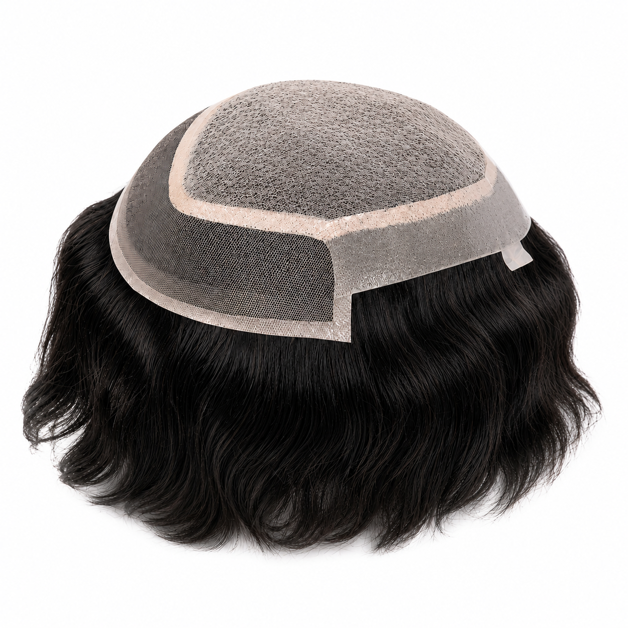Front Lace Skin Base Hair Patch for Men | 100% Human Hair Toupee | Natural Hairline | Breathable & Undetectable Hair System