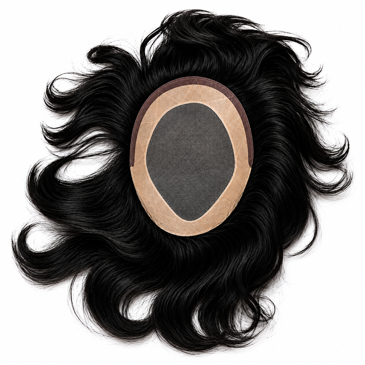 Natural Monofilament Hair Patch | Lightweight Men's Hair Replacement Wig with Durable Base