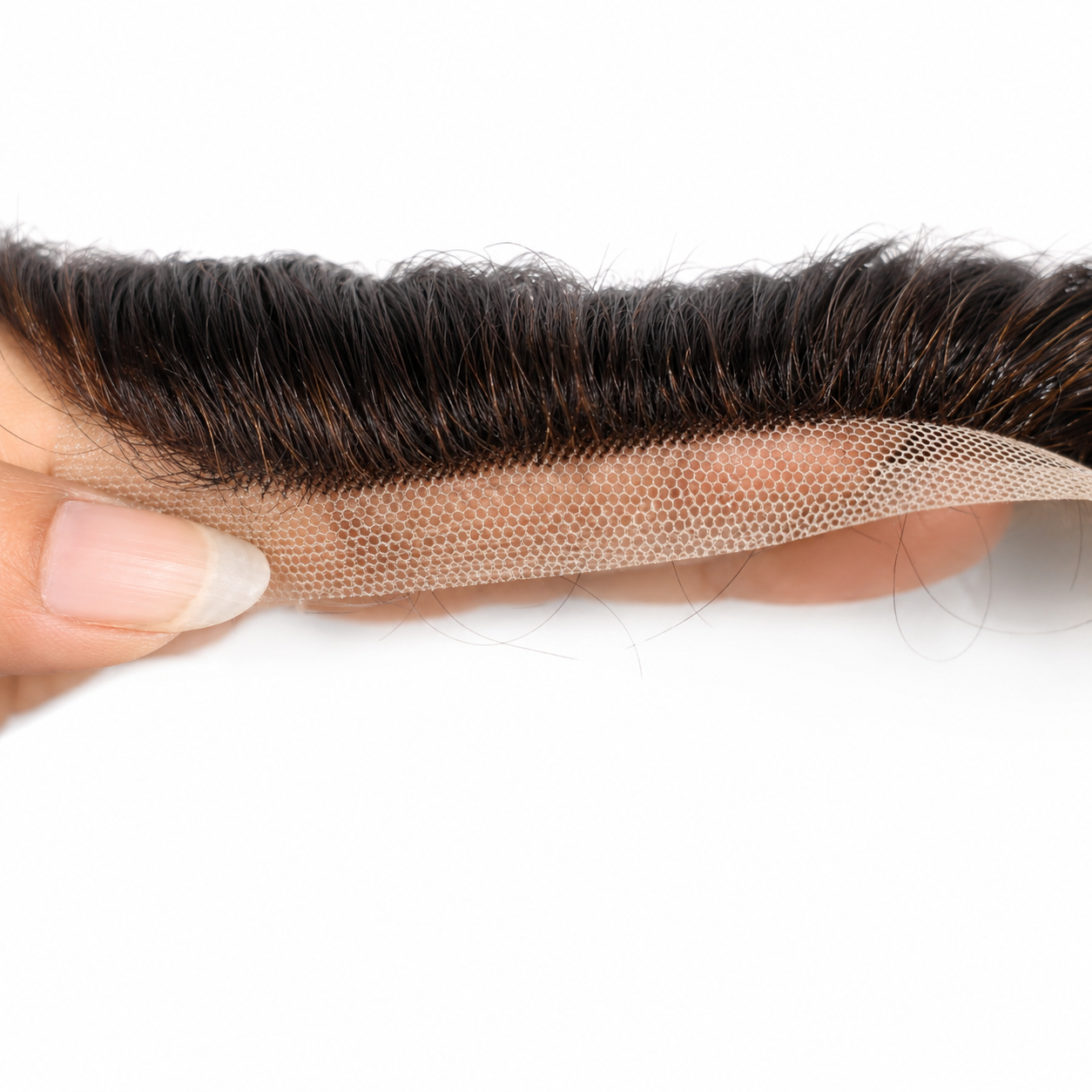 Men's Premium Front Lace Hair Patch | 100% Human Hair | Undetectable Front Hairline | Breathable Lace Patch