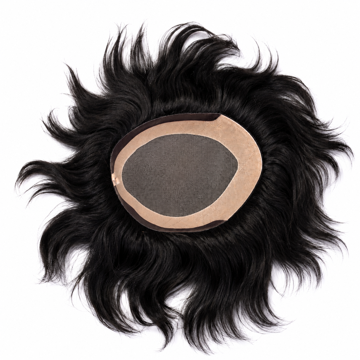 Natural Monofilament Hair Patch | Lightweight Men's Hair Replacement Wig with Durable Base