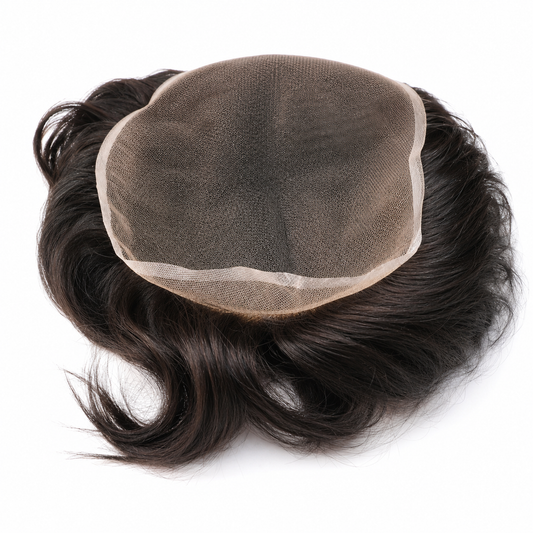 Men's Full Lace Hair Patch | Premium Human Hair Wig | Lightweight, Breathable & Easy to Style