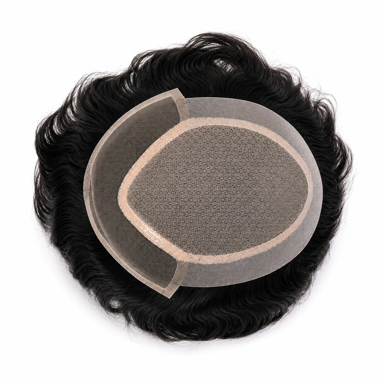 Front Lace Skin Base Hair Patch for Men | 100% Human Hair Toupee | Natural Hairline | Breathable & Undetectable Hair System