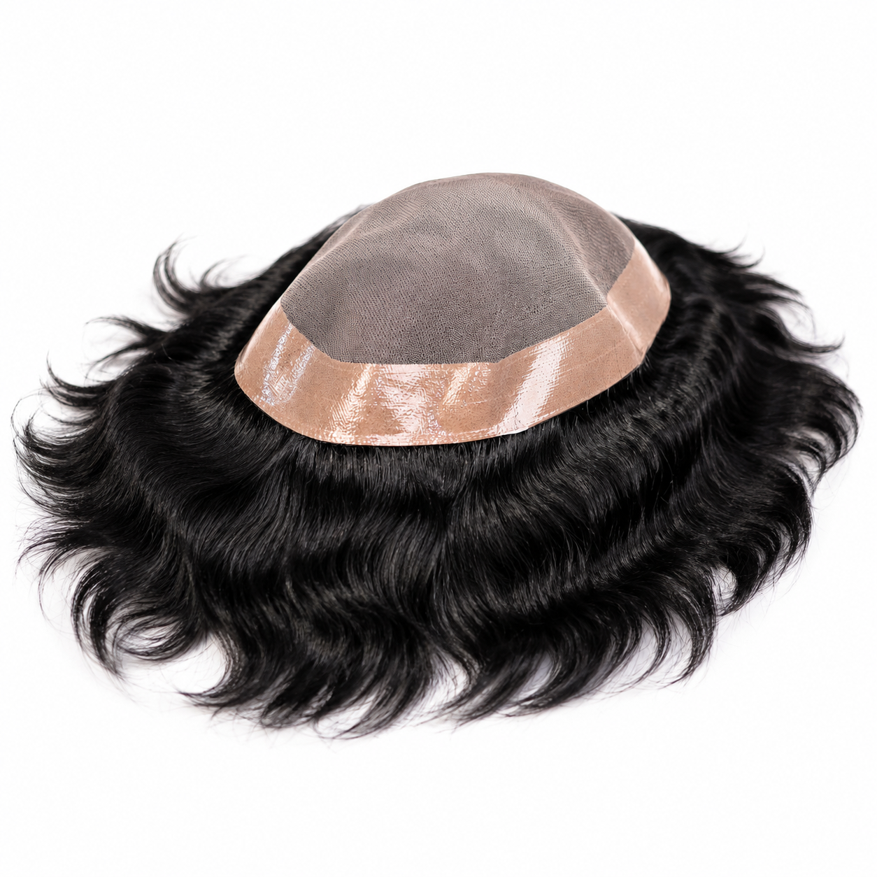 Hair Wig House Premium Lace with Poly Hair Patch for Men | 100% Human Hair Toupee | Natural Hairline | Breathable & Lightweight | Durable Hair Replacement System