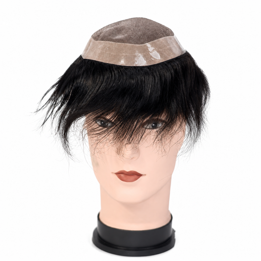 Natural Monofilament Hair Patch | Breathable Human Hair Wig for Men | Hair Wig House