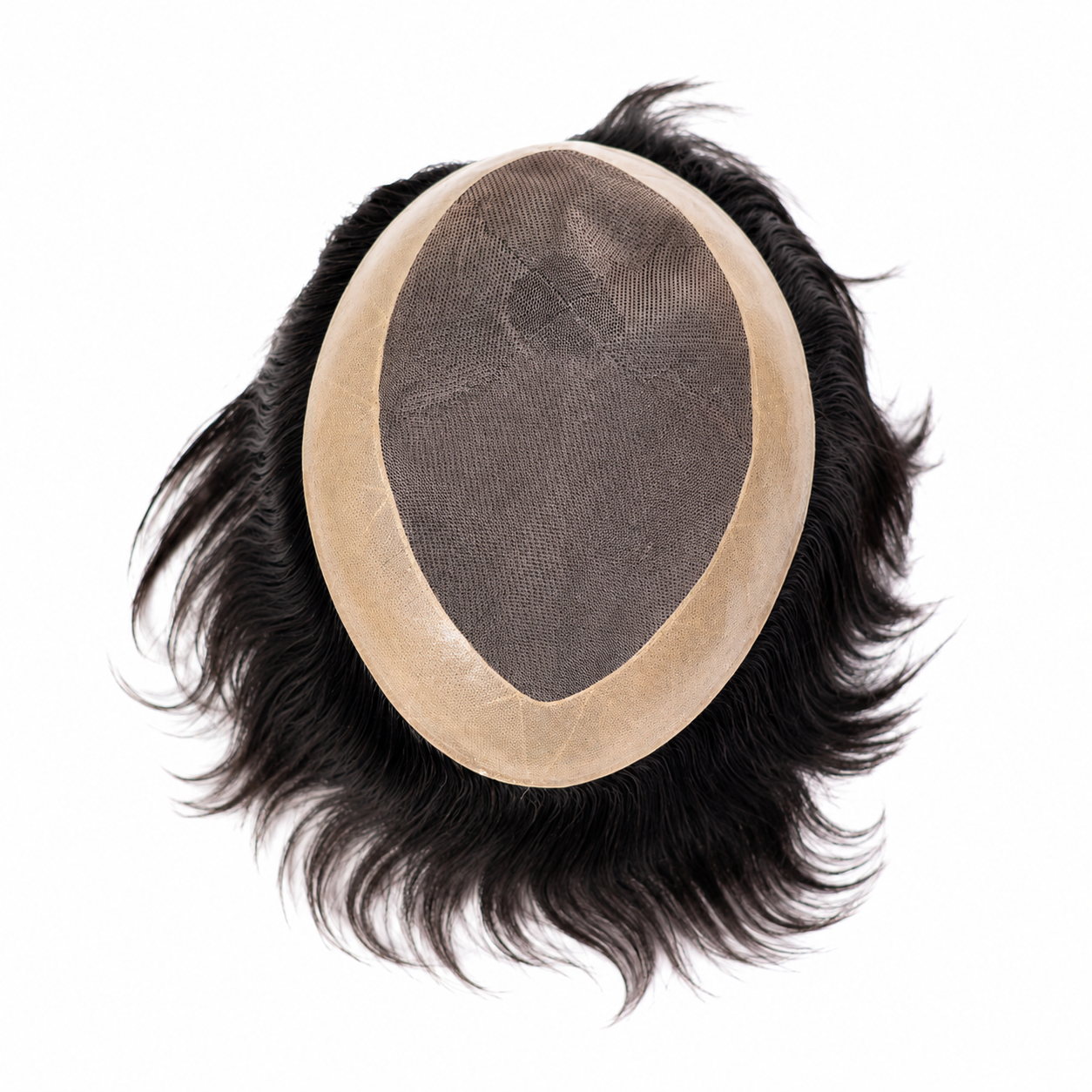 Natural Human Hair Toupee | Breathable Monofilament Base | Durable Non-Surgical Hair Replacement System | Hair Wig House