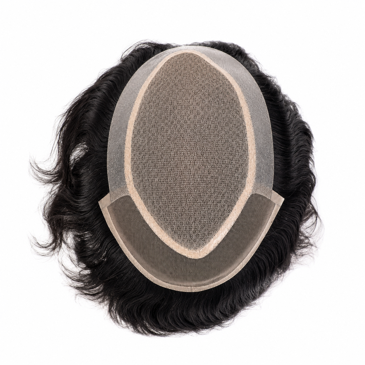 Front Lace Skin Base Hair Patch for Men | 100% Human Hair Toupee | Natural Hairline | Breathable & Undetectable Hair System
