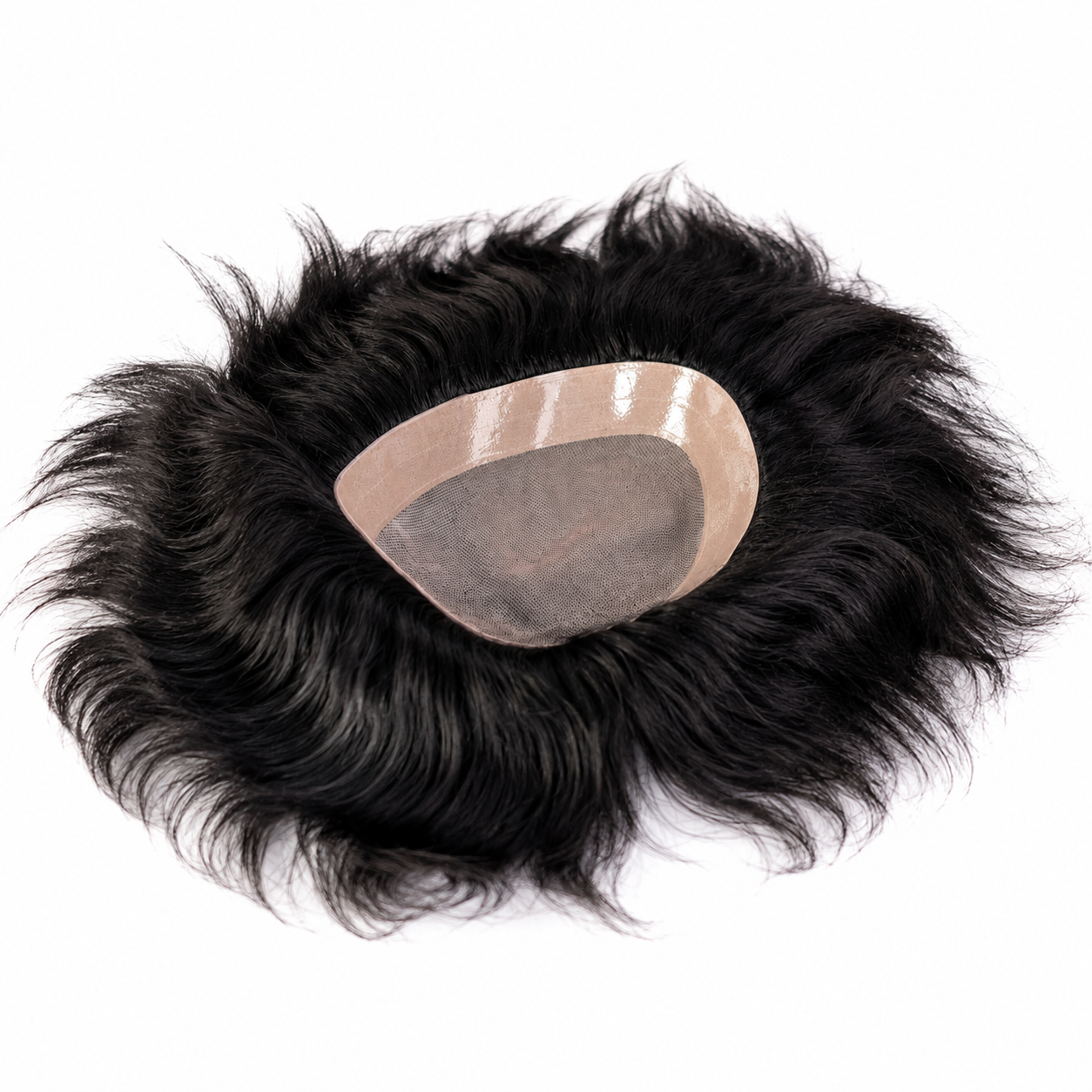 Hair Wig House Premium Lace with Poly Hair Patch for Men | 100% Human Hair Toupee | Natural Hairline | Breathable & Lightweight | Durable Hair Replacement System