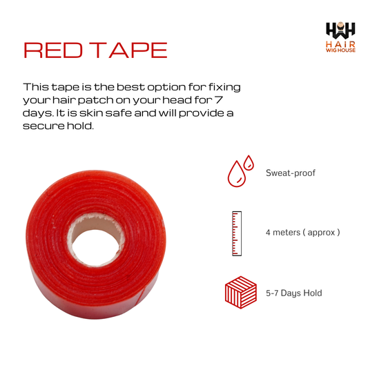 Red wig tape