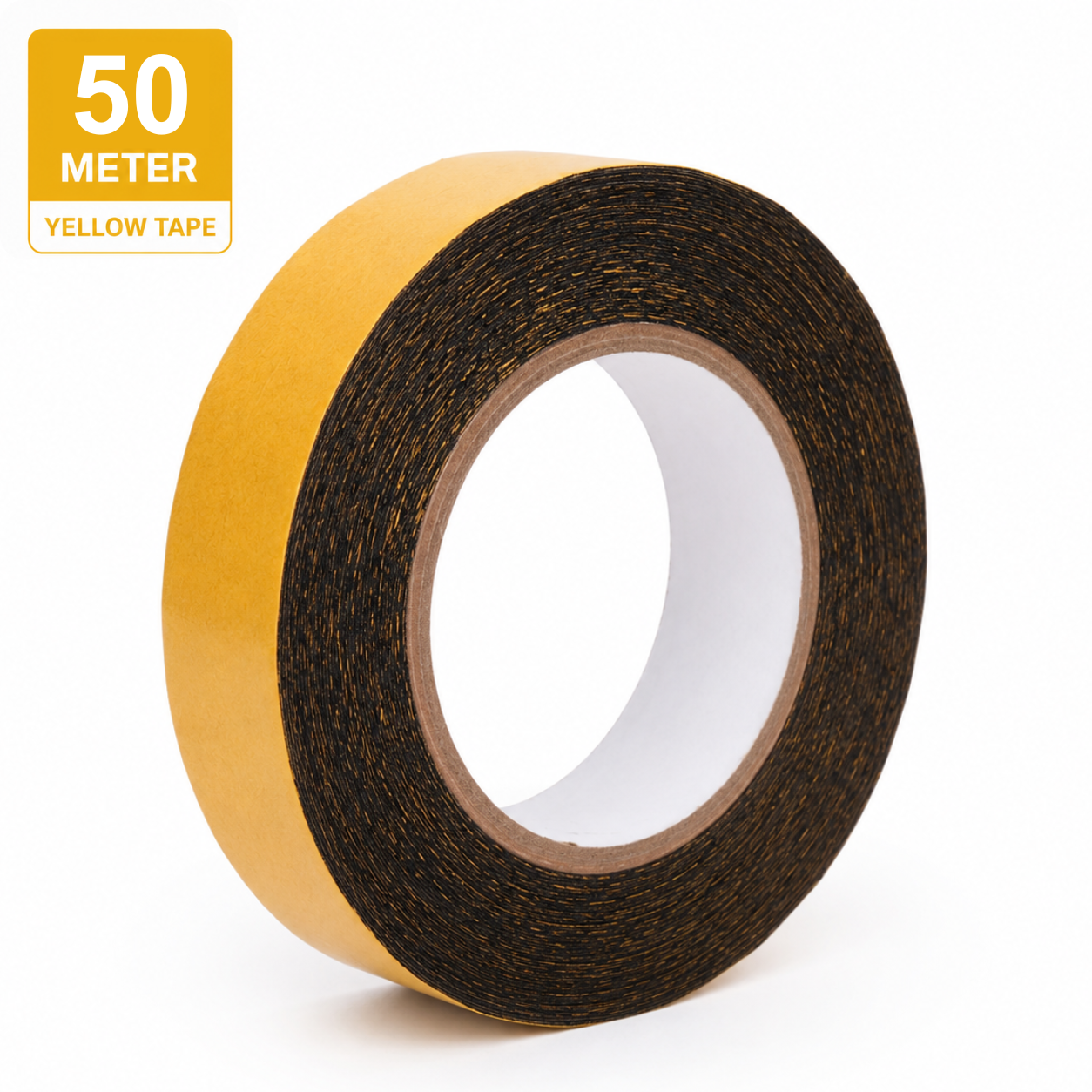Yellow Cotton Double-Sided Hair Patch Tape | Skin-Friendly Adhesive Tape for Wigs & Patch | Easy to Apply & Remove