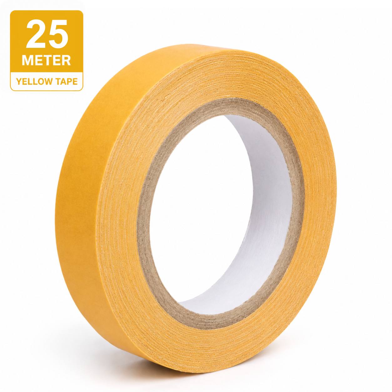 Yellow Cotton Double-Sided Hair Patch Tape | Skin-Friendly Adhesive Tape for Wigs & Patch | Easy to Apply & Remove